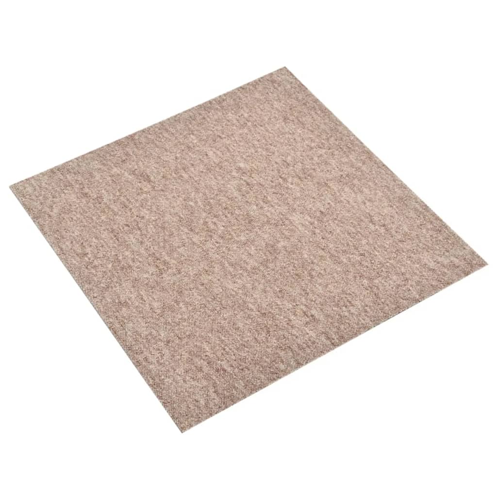 Tæppefliser 20 stk 5 m² 50x50 cm Beige