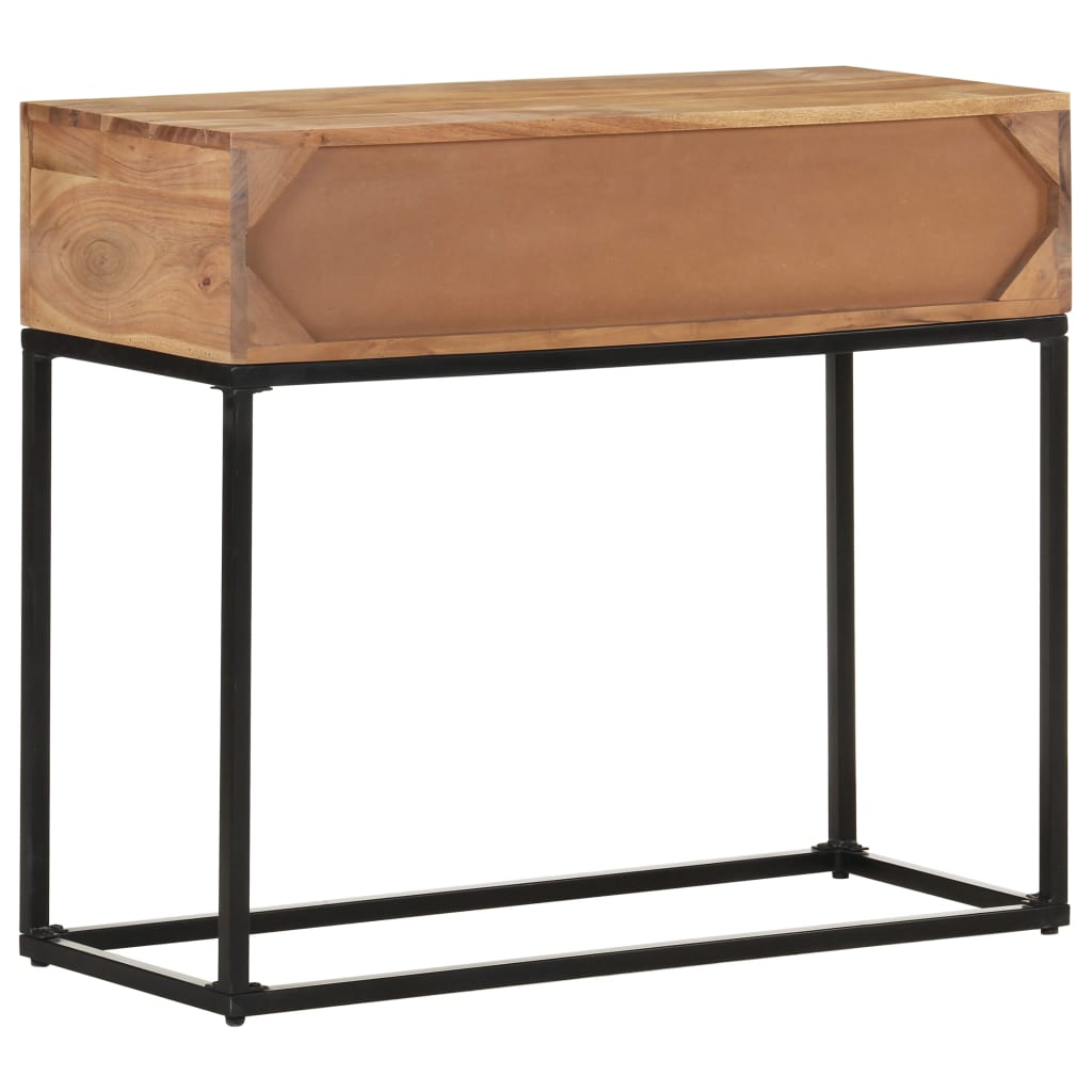 Konsolbord 90x35x76 cm massivt akacietræ