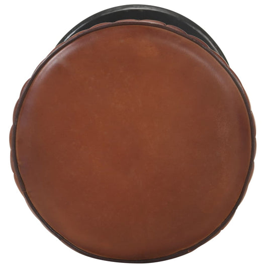 Barhocker Braun Echtleder