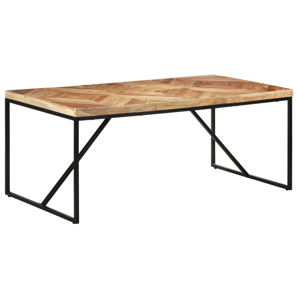 Spisebord 180x90x76 cm akacie og mango massivt træ