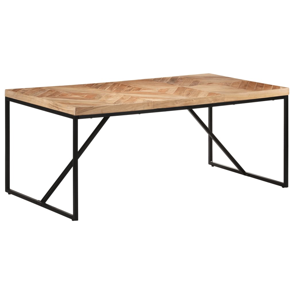 Spisebord 180x90x76 cm akacie og mango massivt træ