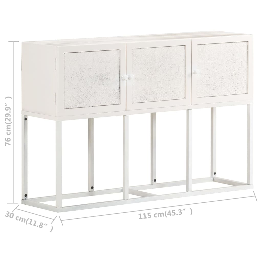 Skænk 115x30x76 cm Mango massivt træ