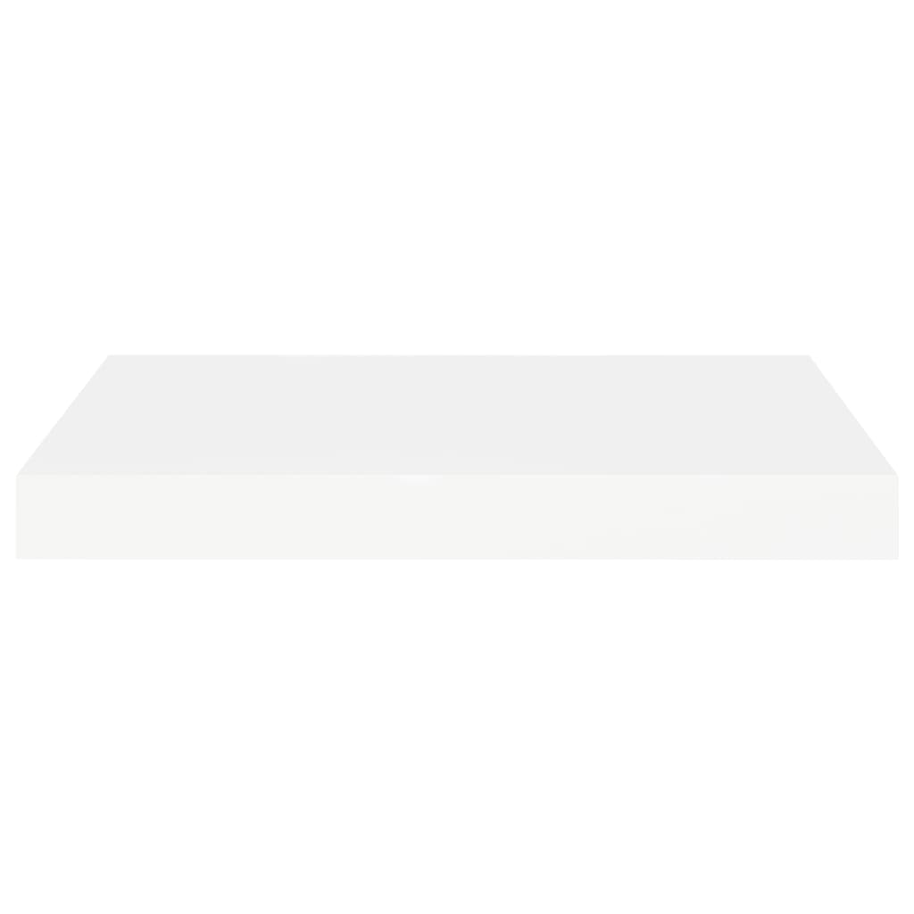 Schweberegale 2 Stk. Weiß 40x23x3,8 cm MDF