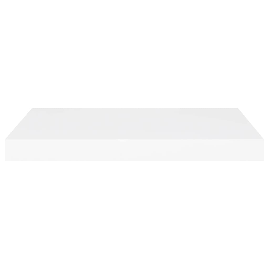 Schwebende Wandregale 2 Stk. Weiß 60x23,5x3,8cm MDF