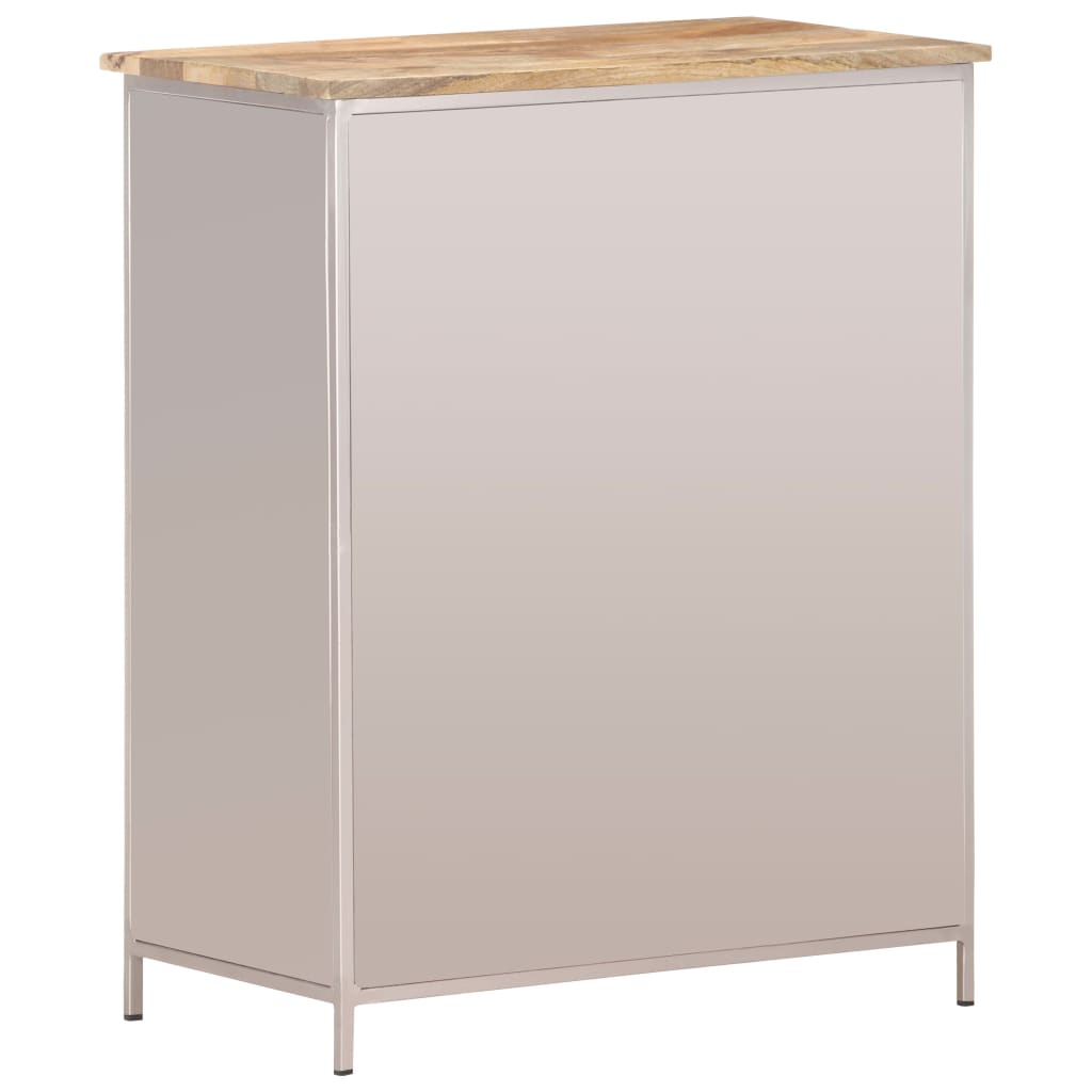 Skænk 60x35x75 cm Groft Mango Træ & Jern