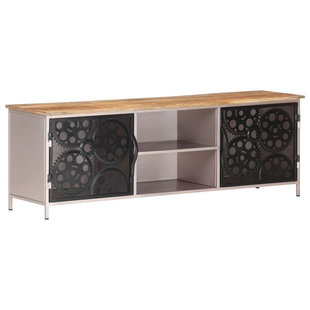 TV-skab 120x30x40 cm Groft mangotræ
