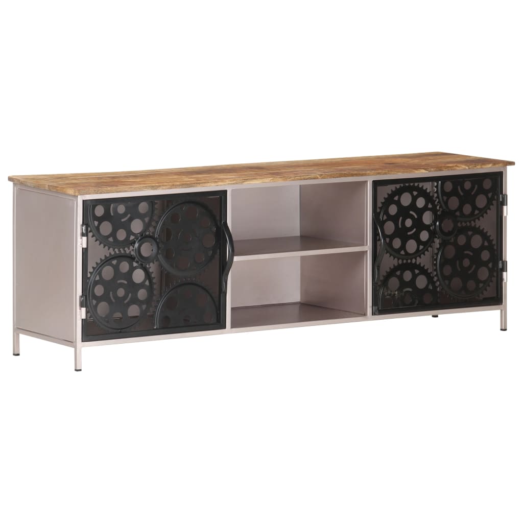 TV-skab 120x30x40 cm Groft mangotræ