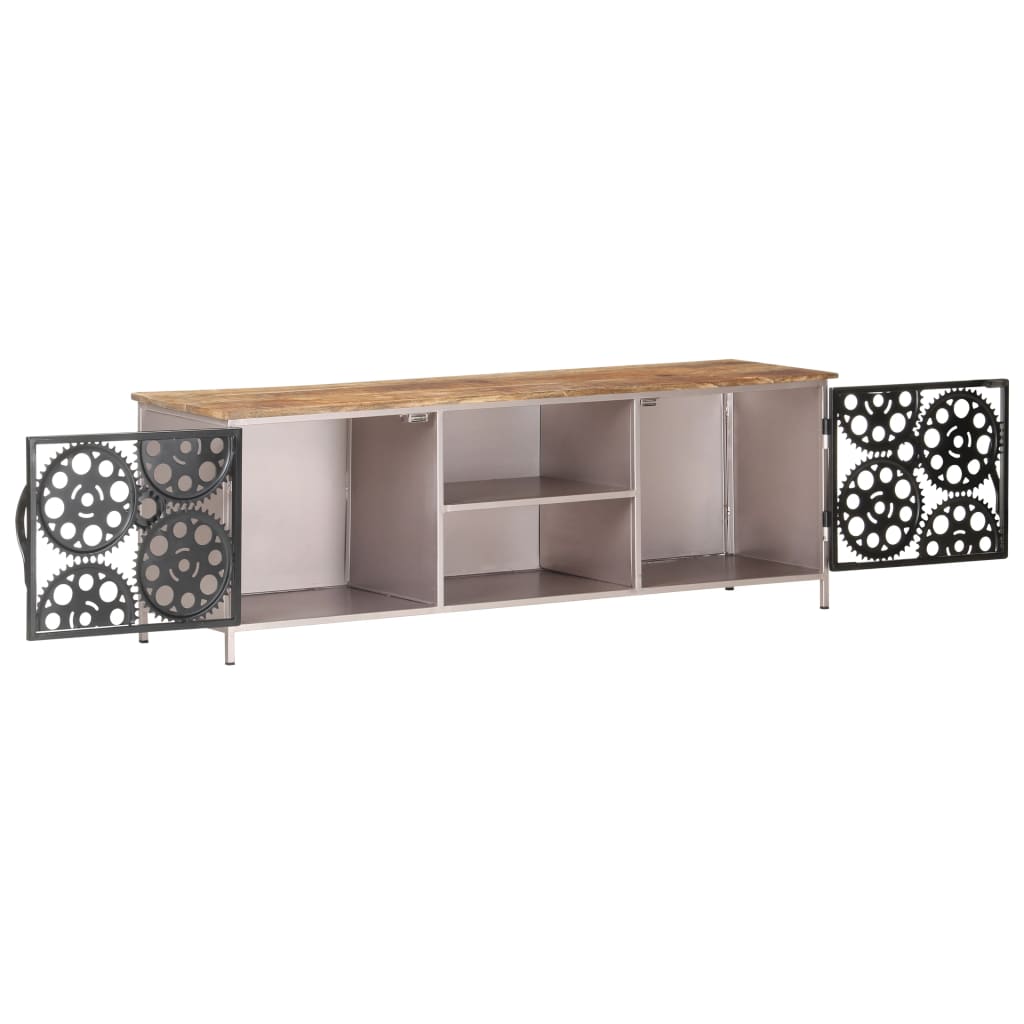 TV-skab 120x30x40 cm Groft mangotræ