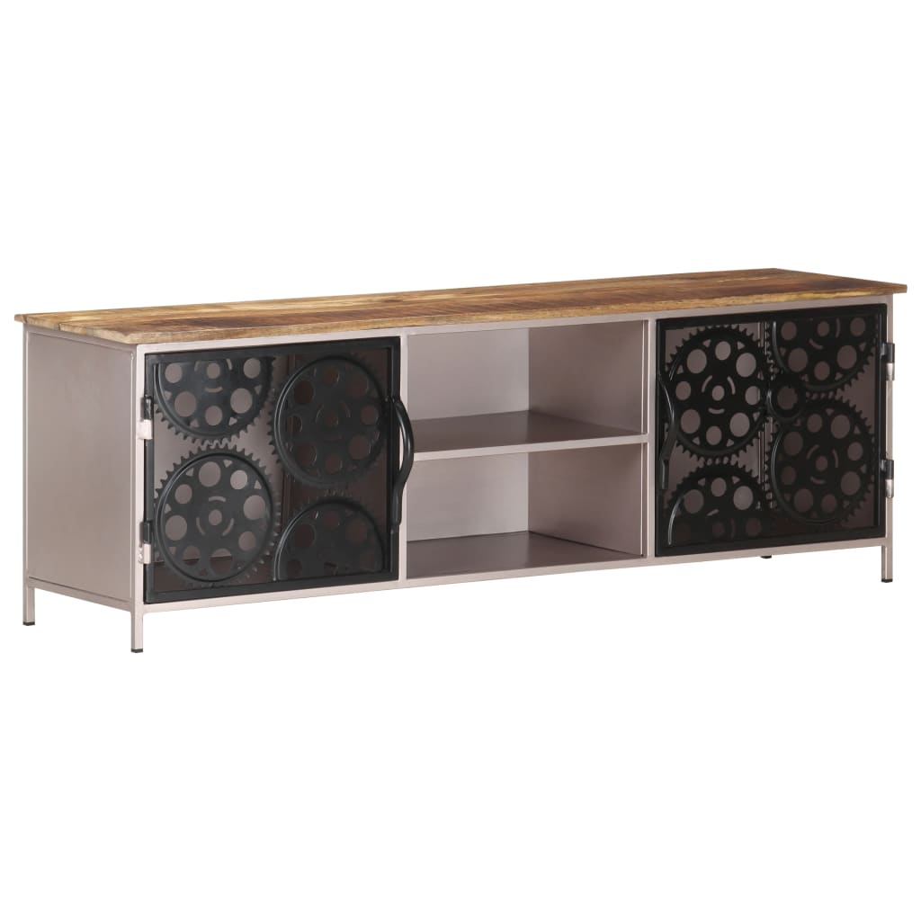 TV-skab 120x30x40 cm Groft mangotræ