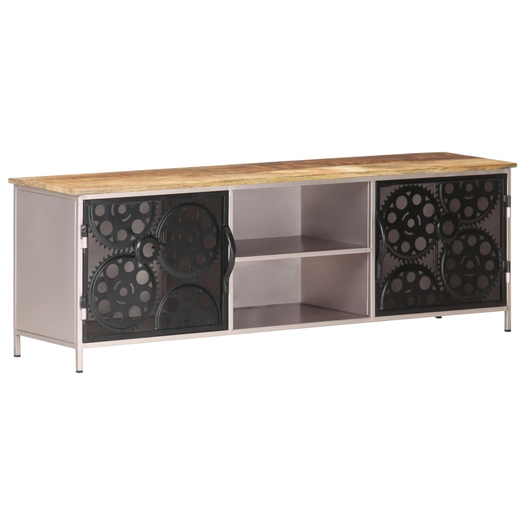 TV-skab 120x30x40 cm Groft mangotræ