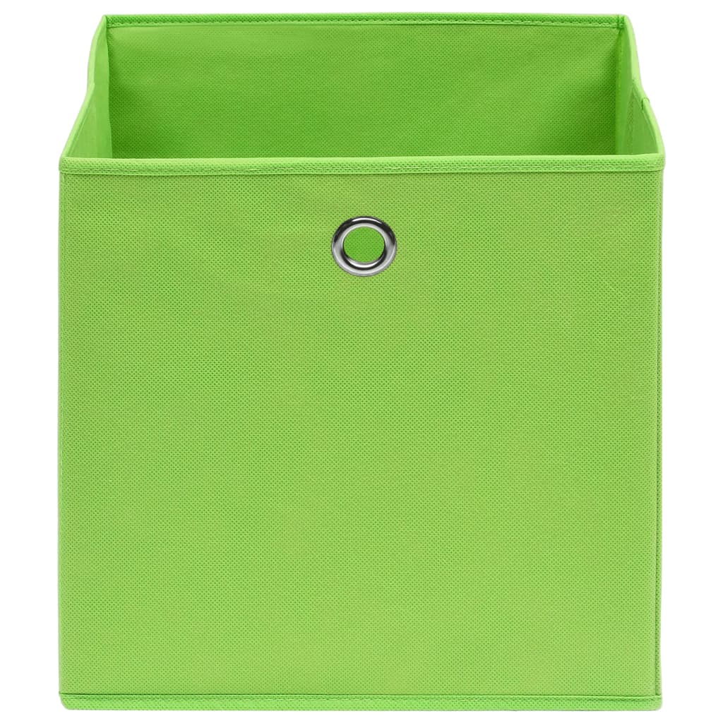 Aufbewahrungsboxen 10 Stk. Vliesstoff 28x28x28 cm Grün