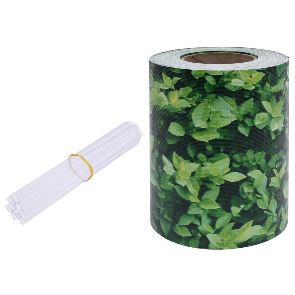 Garden Privacy Screen PVC 35x0,19 m Grøn