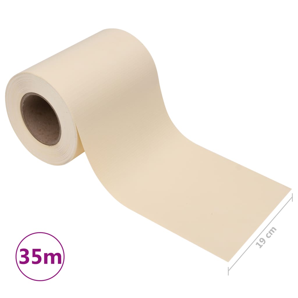 Havebeskyttelsesskærm PVC 35x0,19 m creme