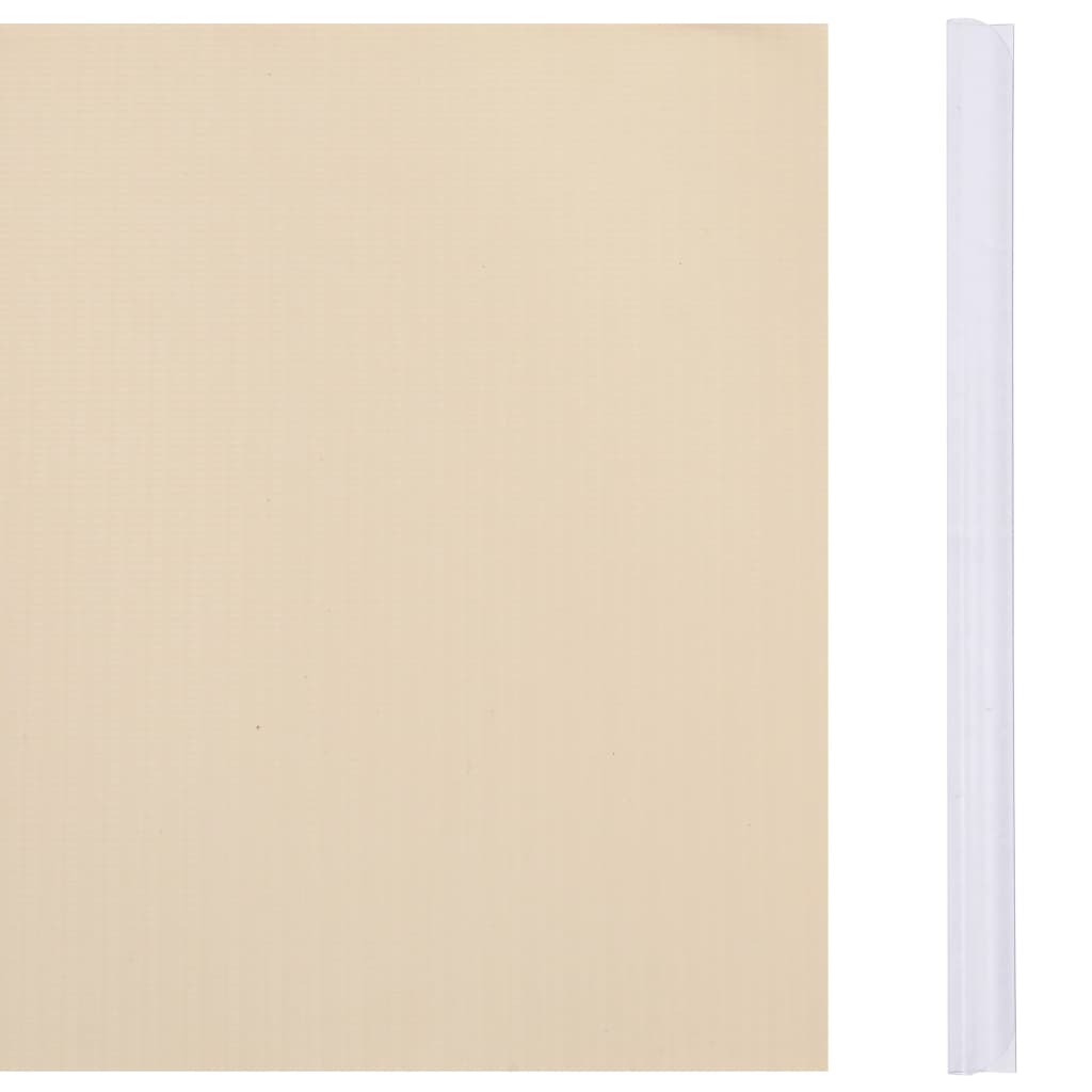 Havebeskyttelsesskærm 4 stk PVC 35x0,19 m creme