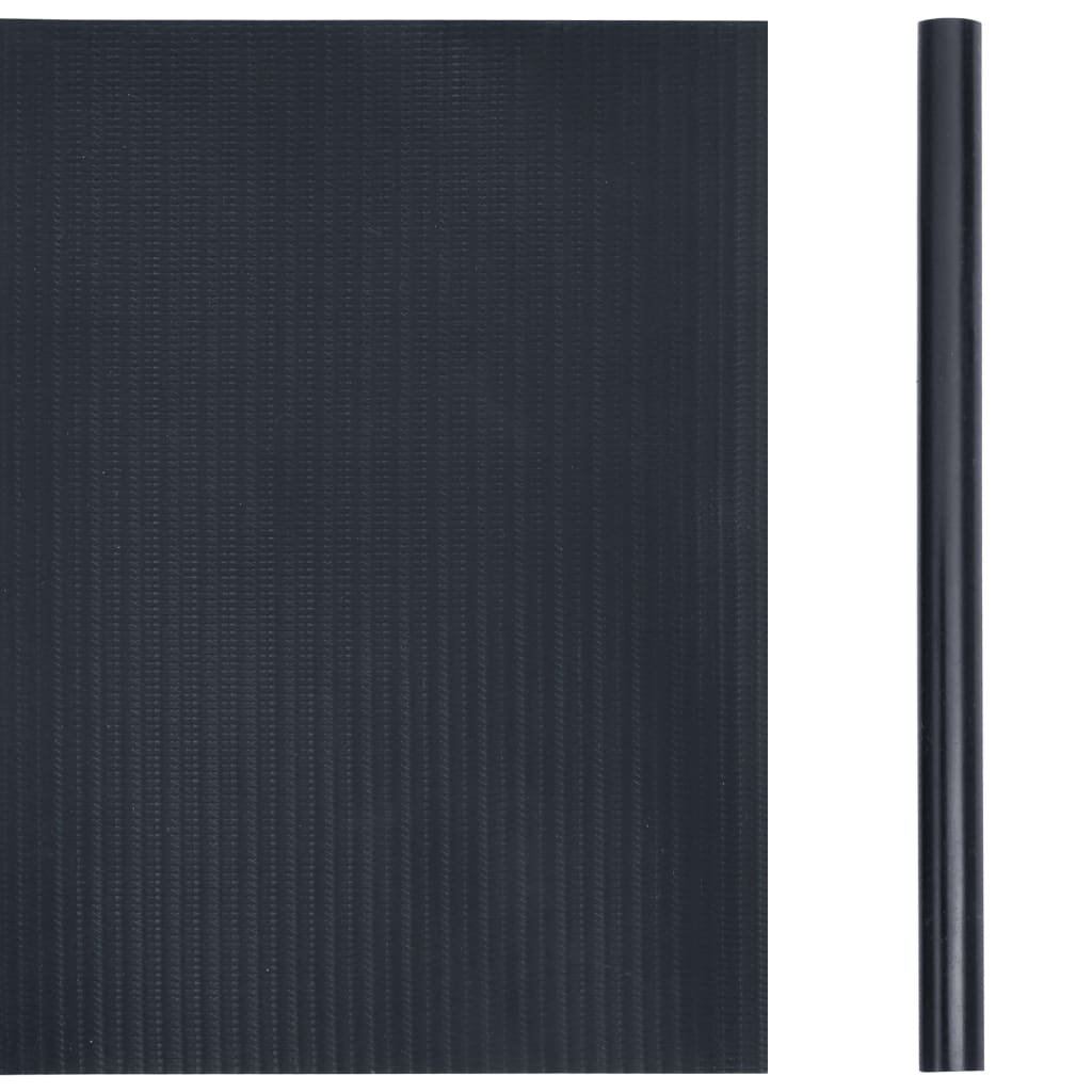Haveafskærmning PVC 35x0,19 m mat mørkegrå