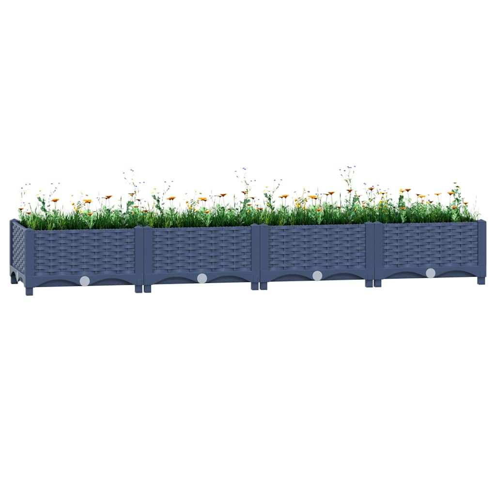Hochbeet 160x40x23 cm Polypropylen