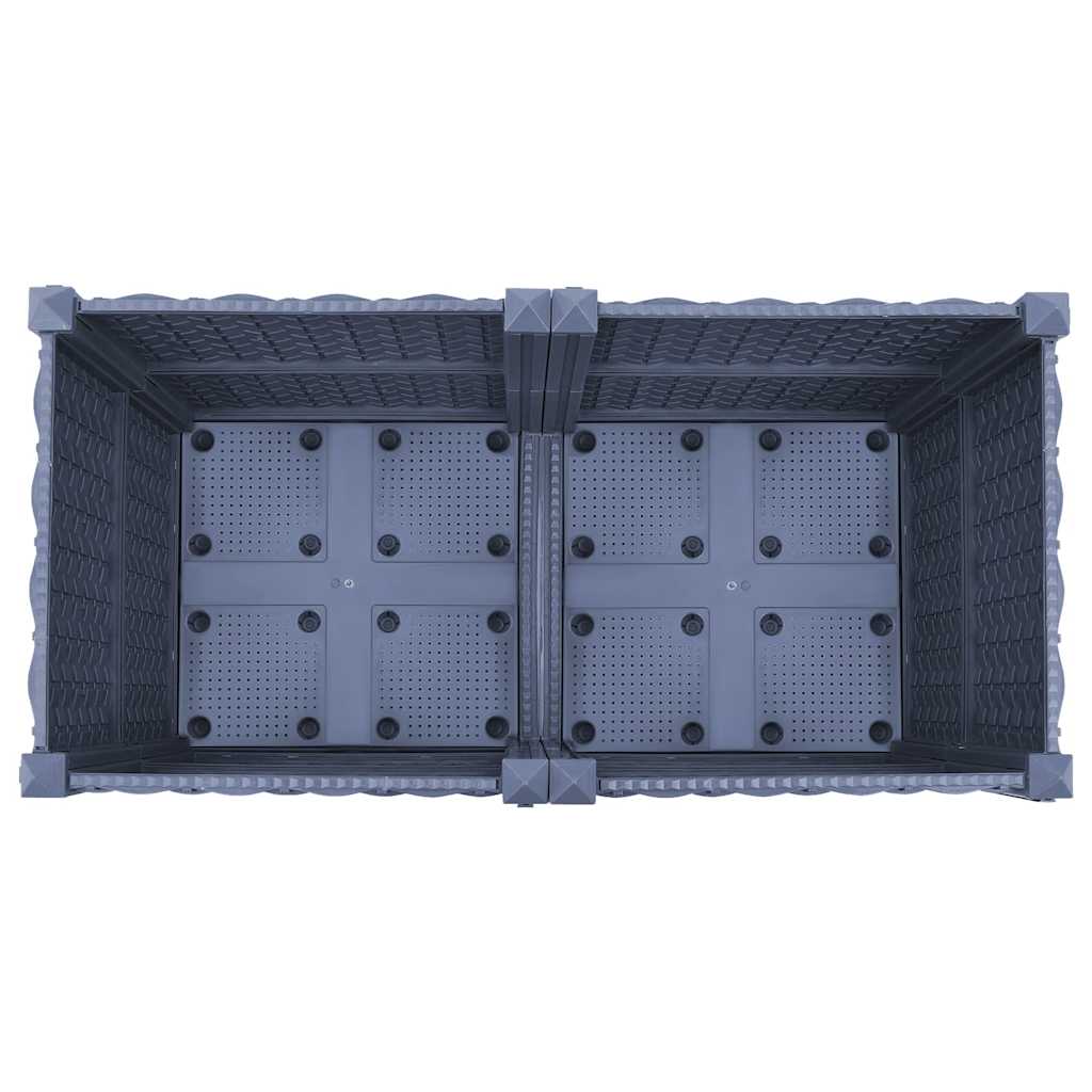 Hochbeet 80x40x38 cm Polypropylen