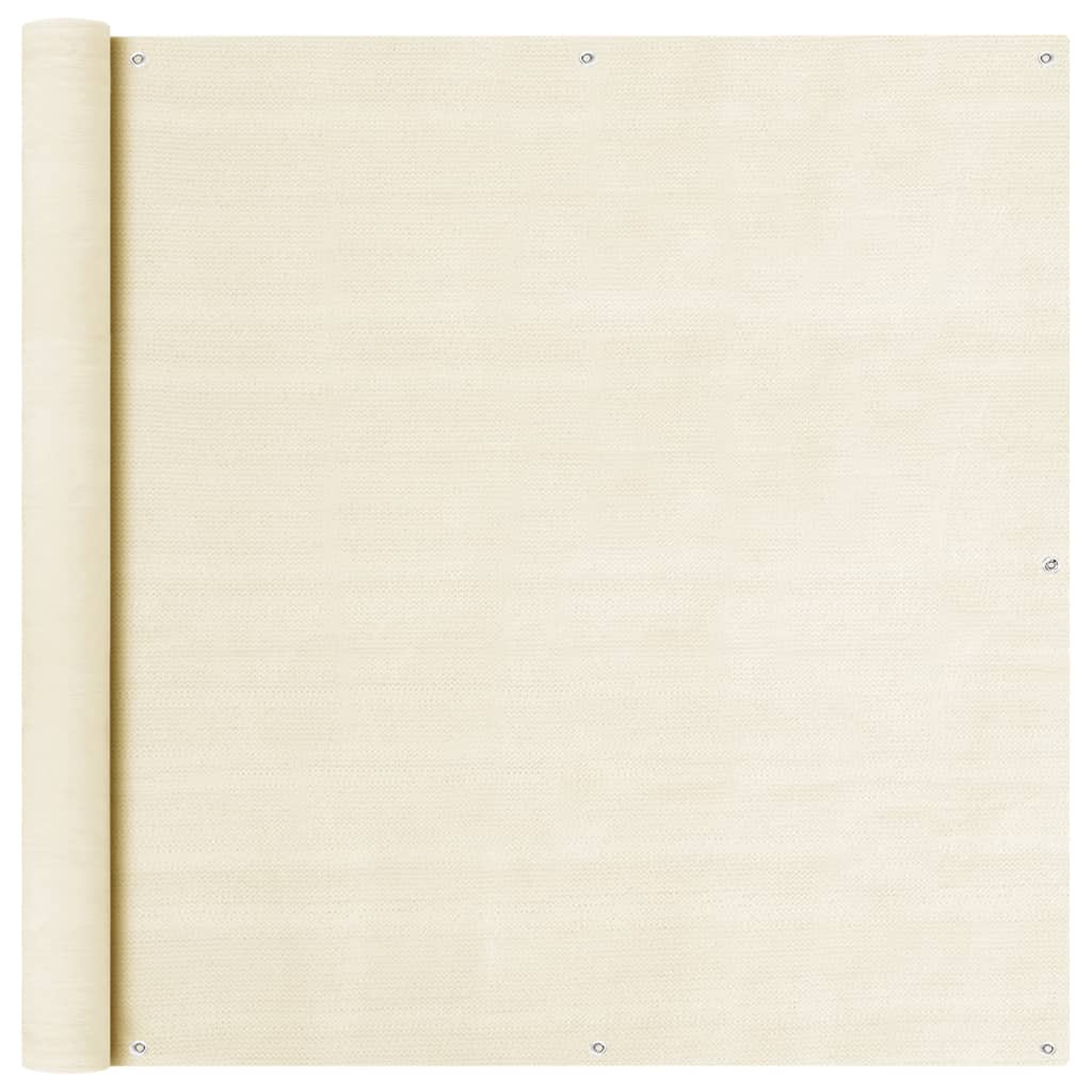 Balkon Sichtschutz Creme 120x500 cm HDPE