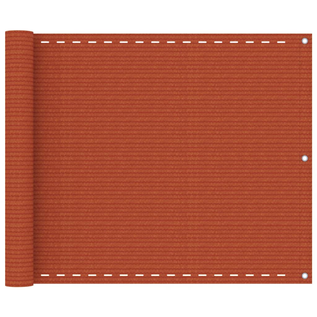 Balkon-Sichtschutz Orange 75x400 cm HDPE