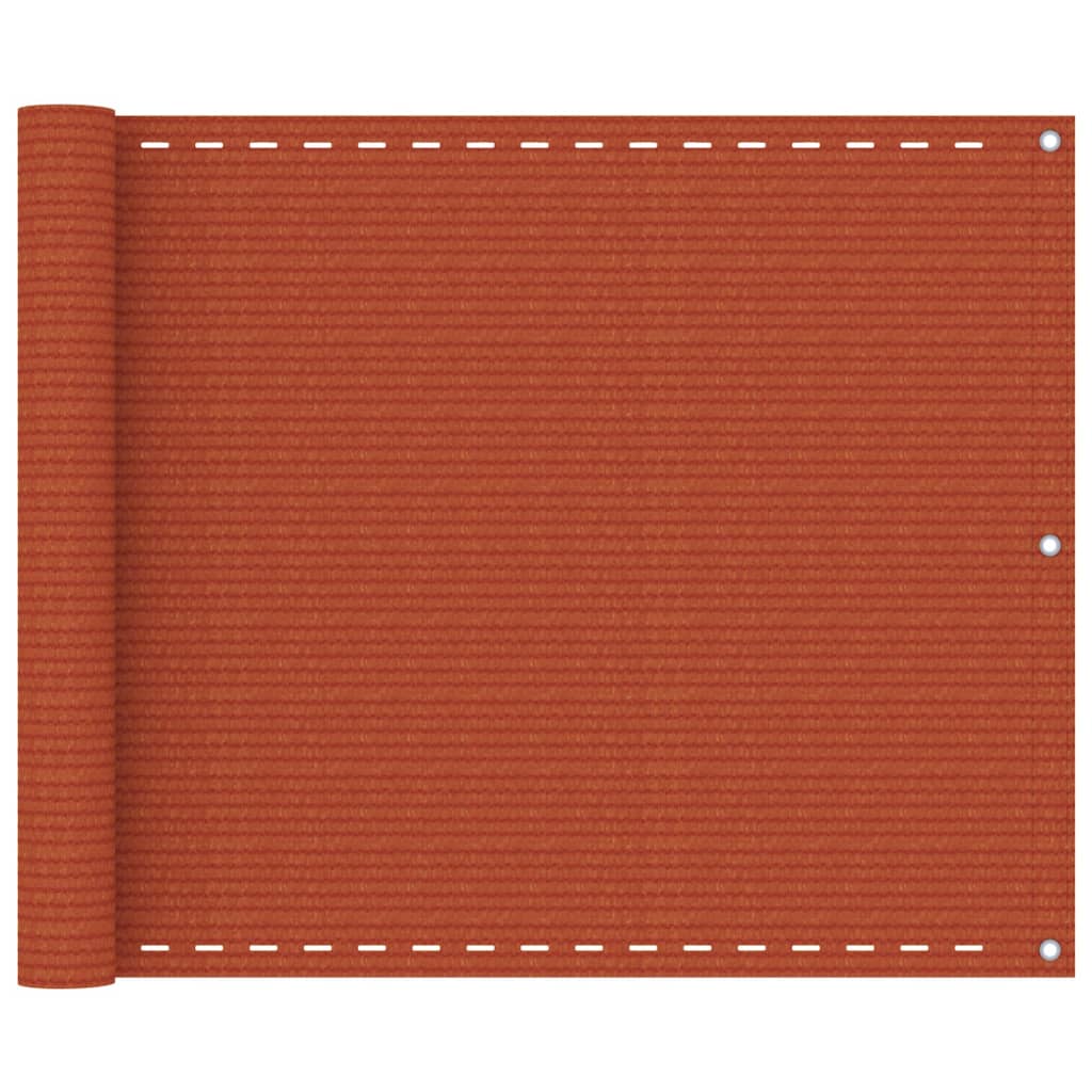 Balkon-Sichtschutz Orange 75x500 cm HDPE
