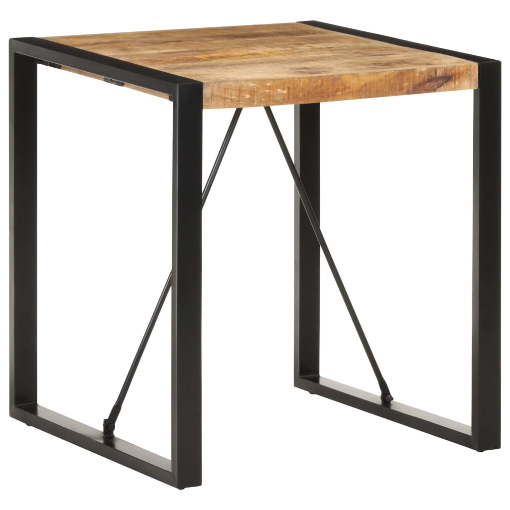Spisebord 70x70x75 cm Groft mango massivt træ