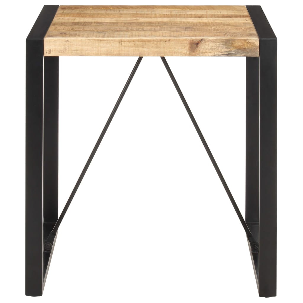 Spisebord 70x70x75 cm Groft mango massivt træ