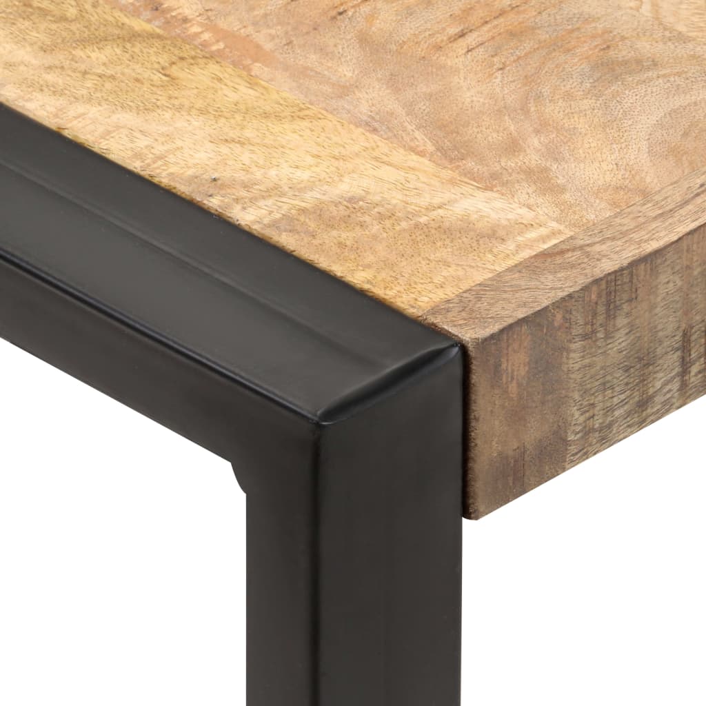 Spisebord 70x70x75 cm Groft mango massivt træ