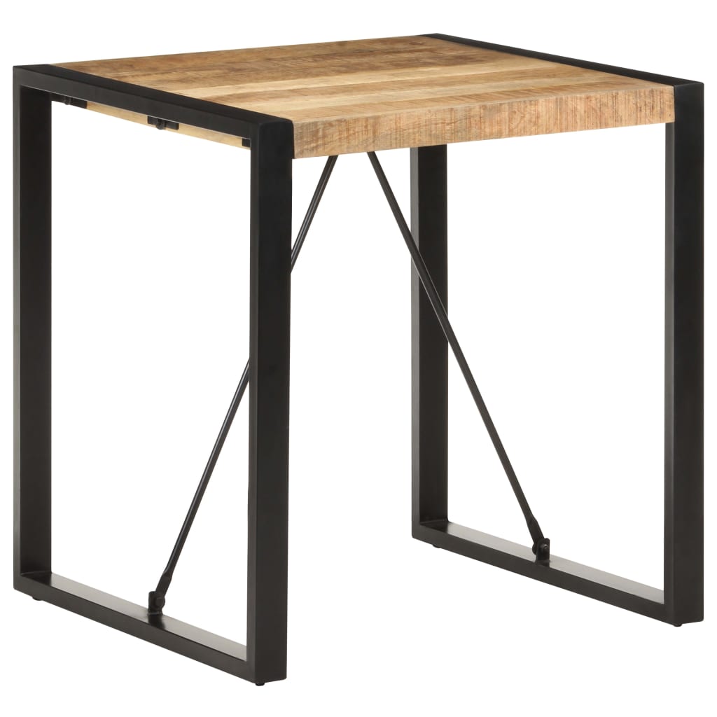 Spisebord 70x70x75 cm Groft mango massivt træ