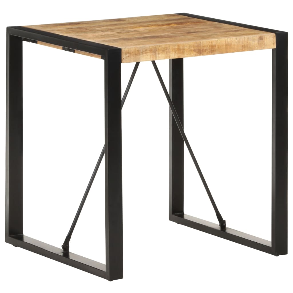 Spisebord 70x70x75 cm Groft mango massivt træ