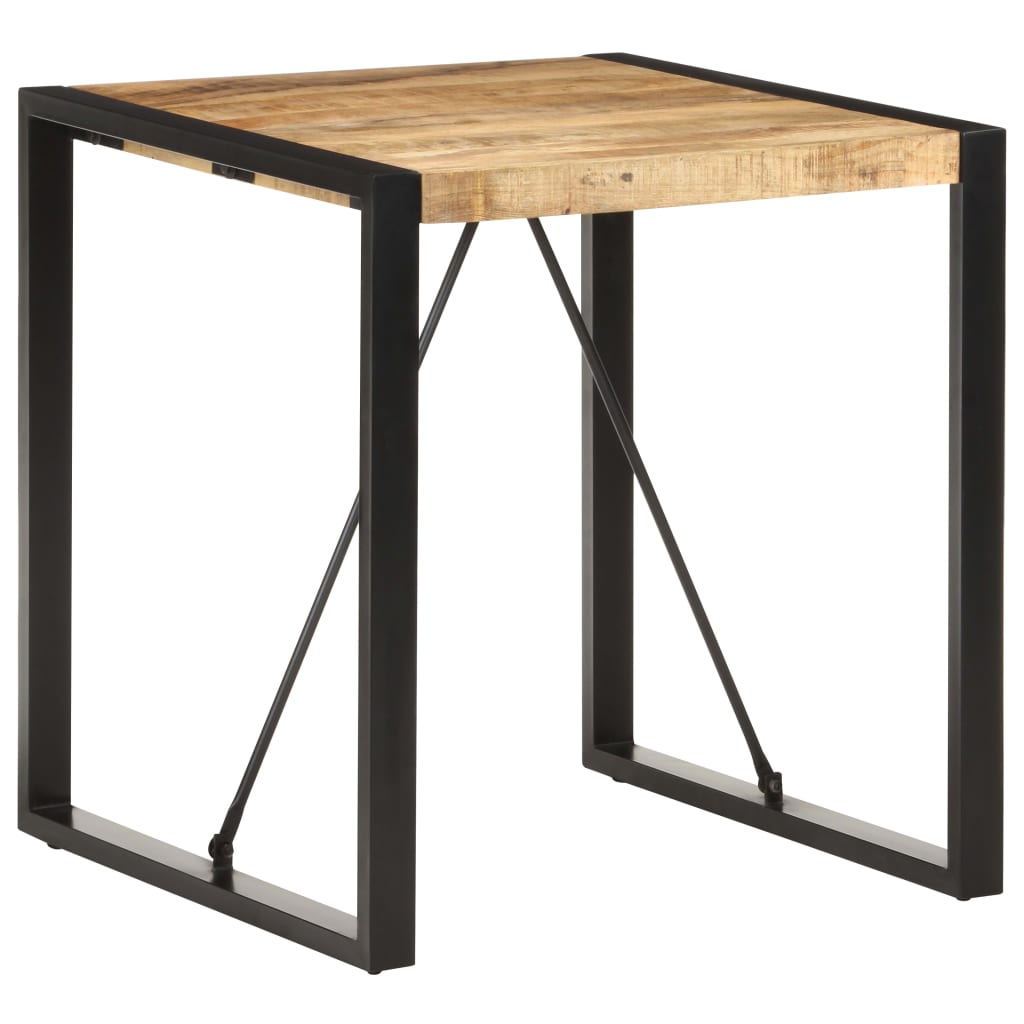 Spisebord 70x70x75 cm Groft mango massivt træ