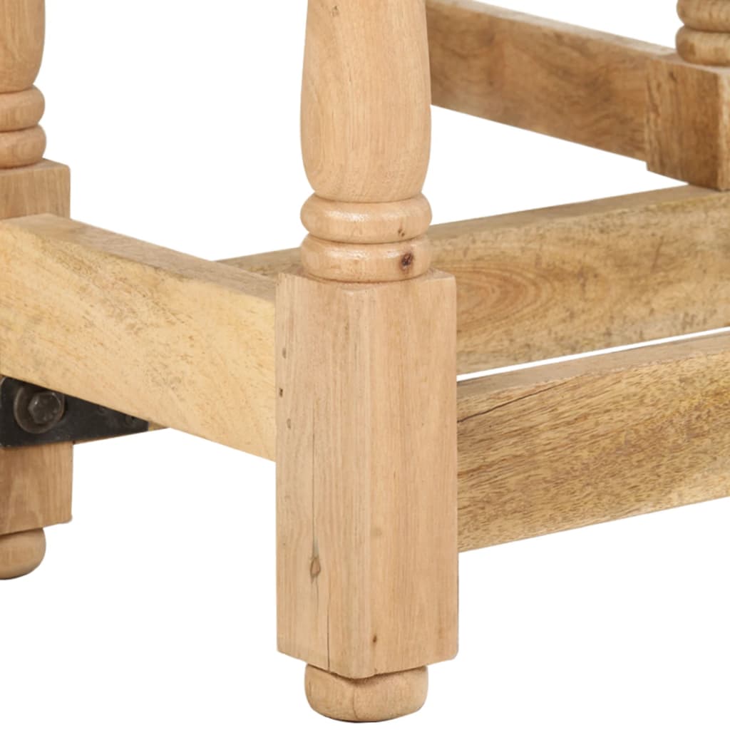 Spisebord Rundt 110x76 cm Mango Massivt Træ