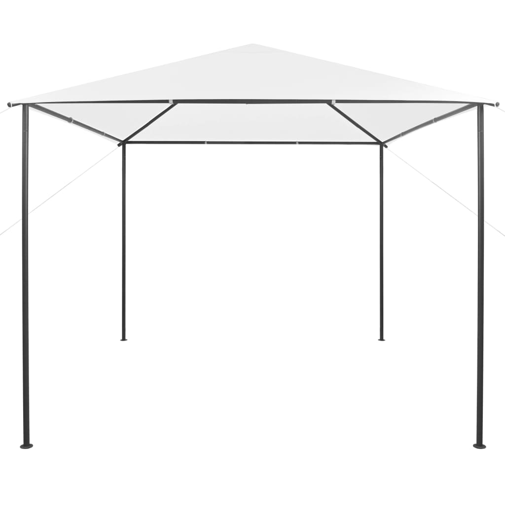 Pavillon 3x3x2,9 m Weiß 180 g/m²