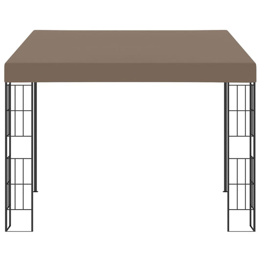 Wand-Pavillon 3x3 m Taupe Stoff