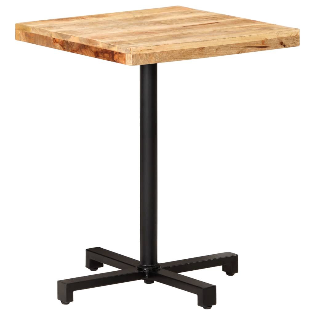 Bistro Bord Firkantet 60x60x75 cm Groft Mango Træ