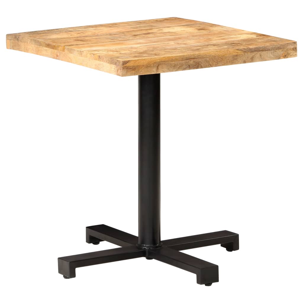 Bistro Bord Firkantet 70x70x75 cm Groft Mango Træ