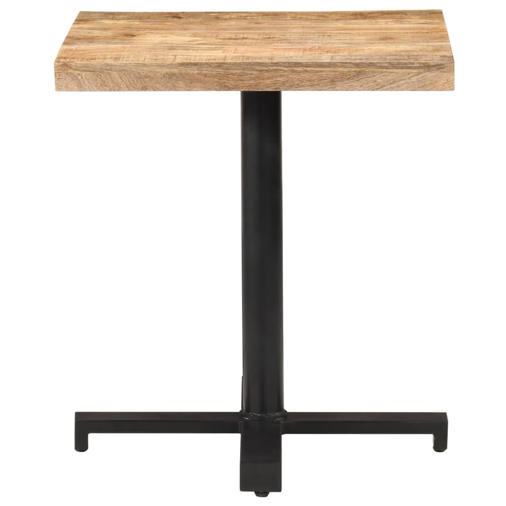 Bistro Bord Firkantet 70x70x75 cm Groft Mango Træ