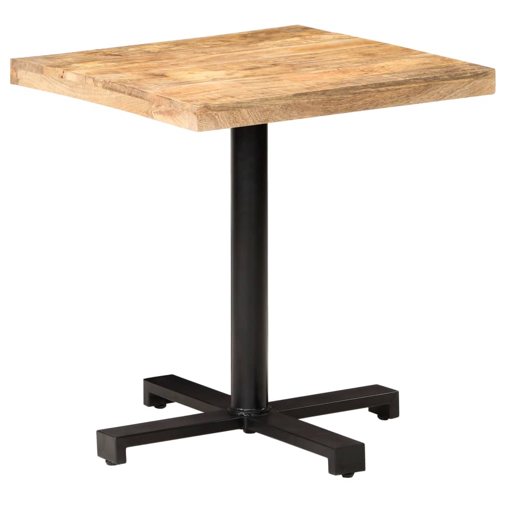 Bistro Bord Firkantet 70x70x75 cm Groft Mango Træ