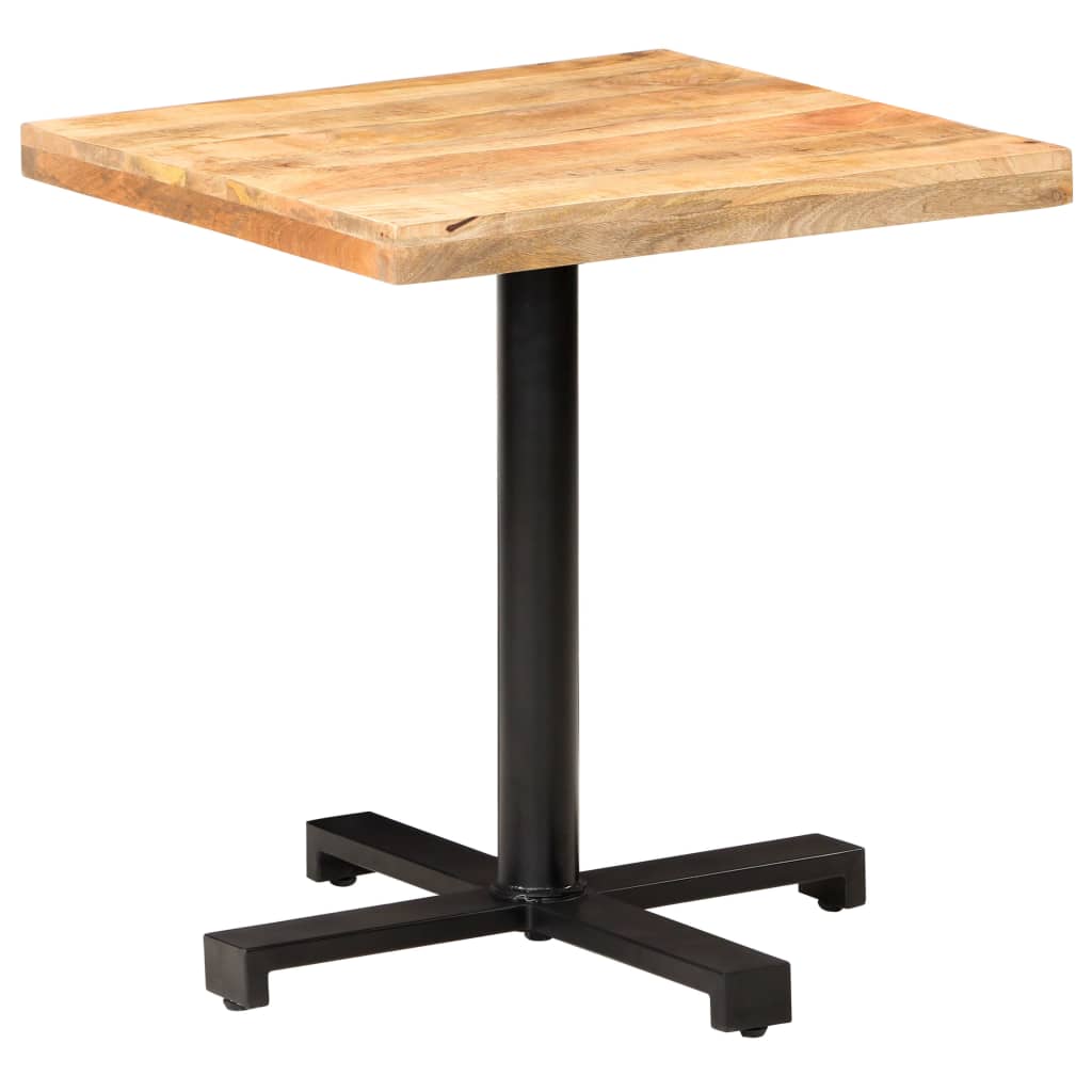 Bistro Bord Firkantet 70x70x75 cm Groft Mango Træ