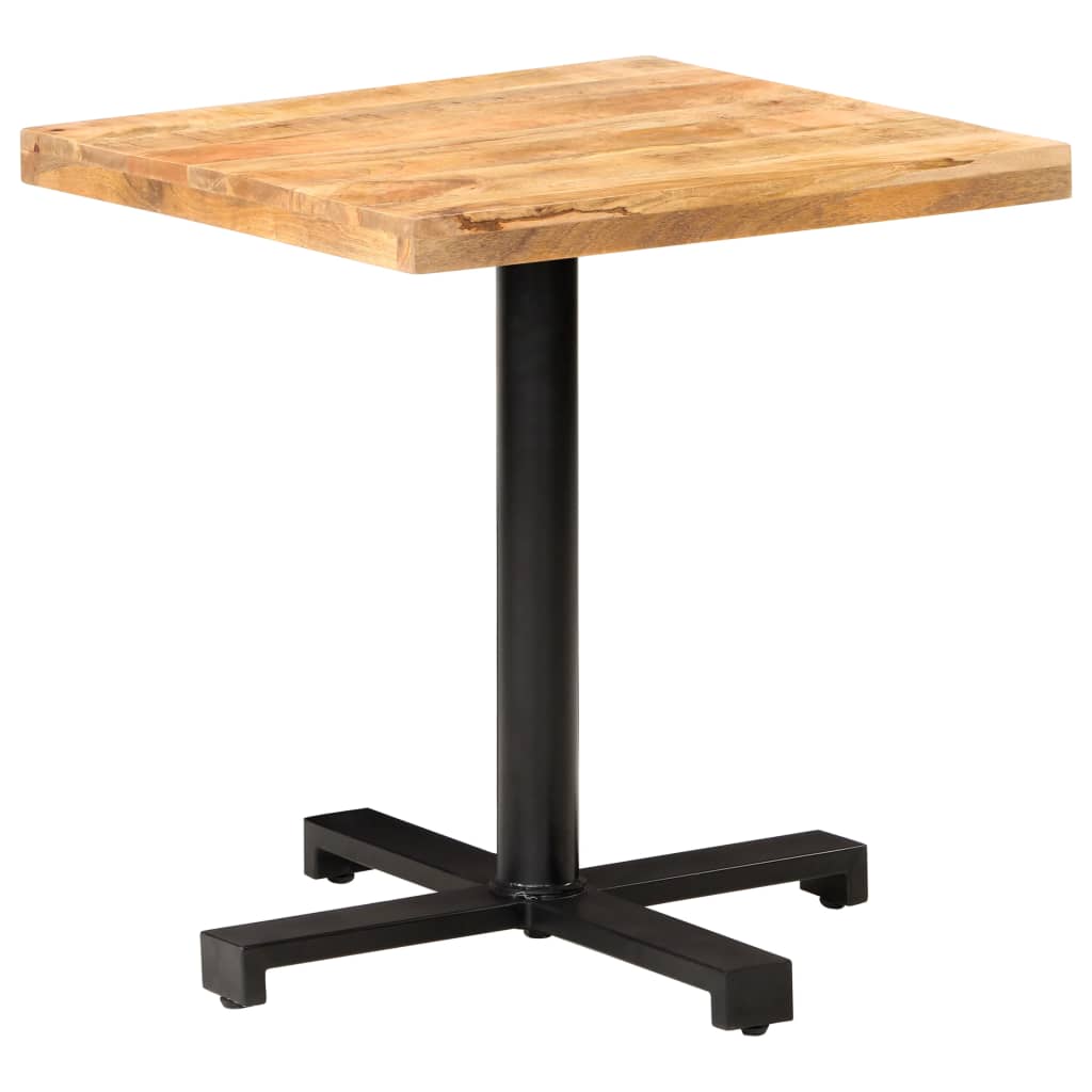 Bistro Bord Firkantet 70x70x75 cm Groft Mango Træ