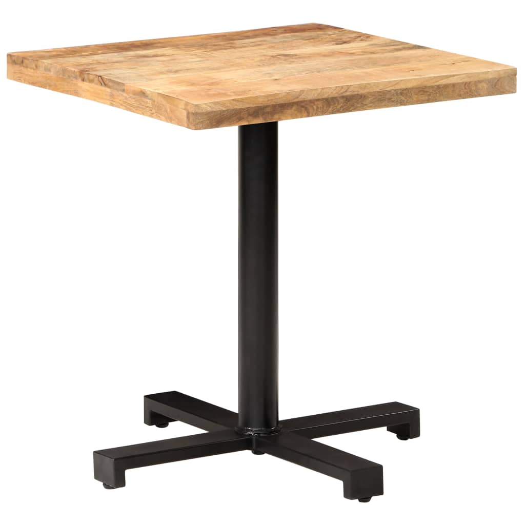 Bistro Bord Firkantet 70x70x75 cm Groft Mango Træ