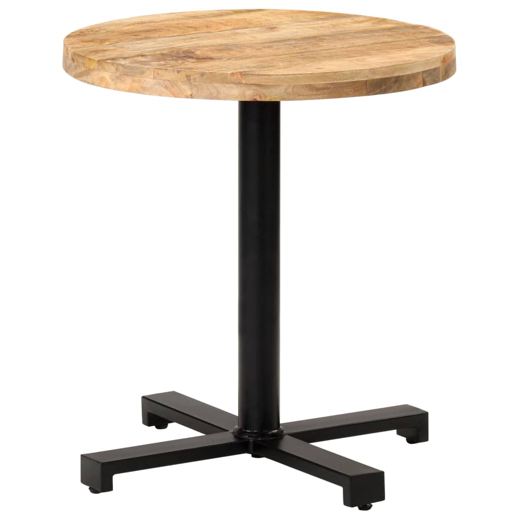 Bistro Bord Rundt Ø70x75 cm Groft Mango Træ