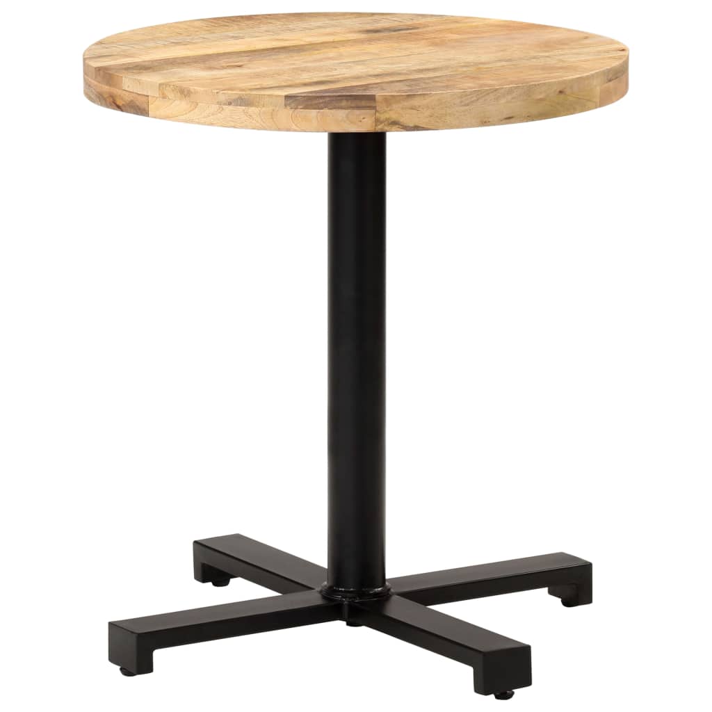 Bistro Bord Rundt Ø70x75 cm Groft Mango Træ