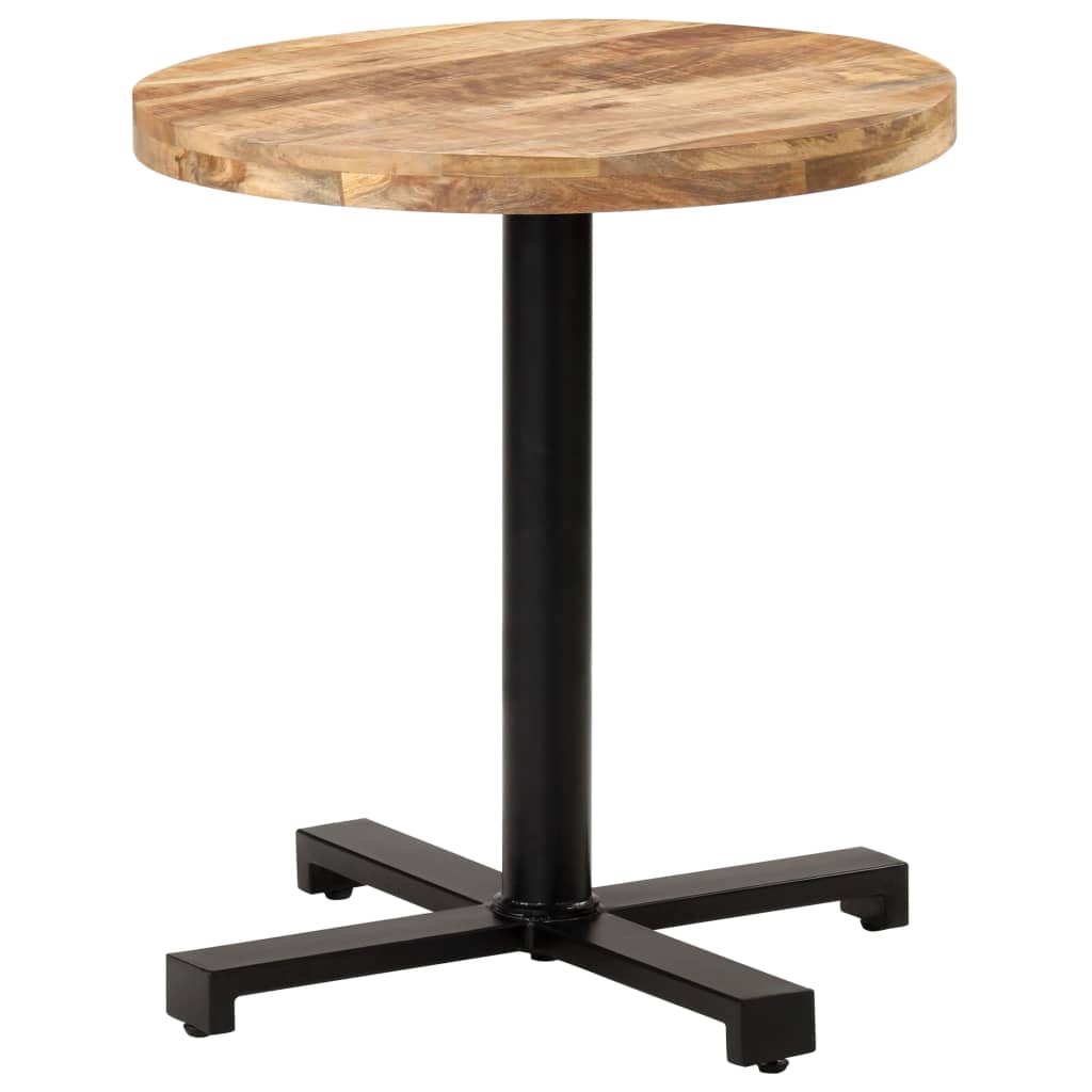 Bistro Bord Rundt Ø70x75 cm Groft Mango Træ