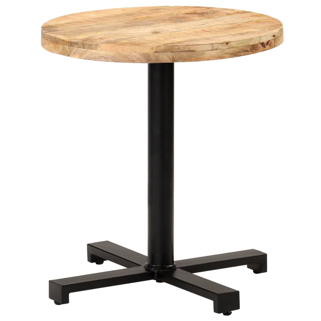 Bistro Bord Rundt Ø70x75 cm Groft Mango Træ