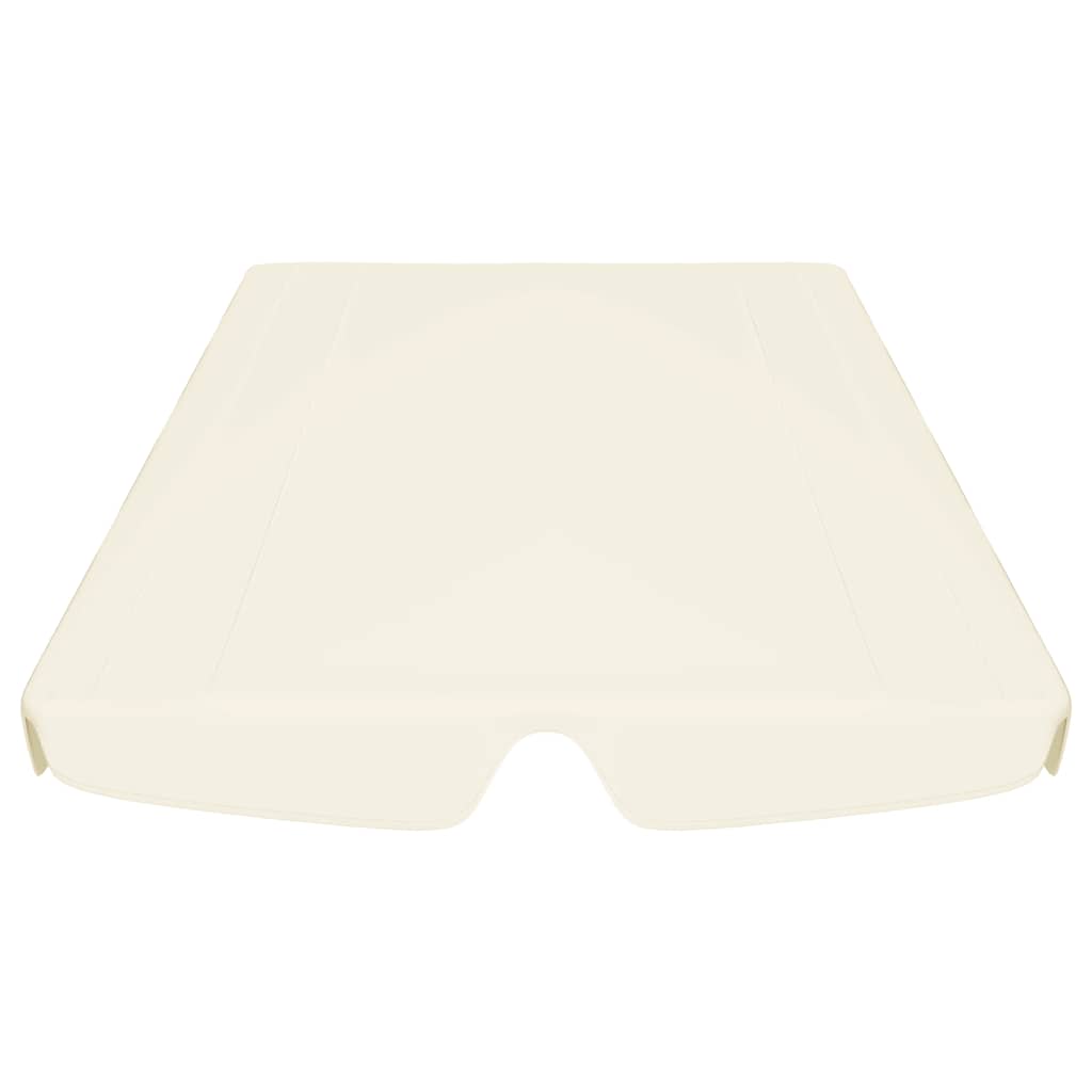 Ersatzdach für Hollywoodschaukel Creme 188/168x145/110 cm
