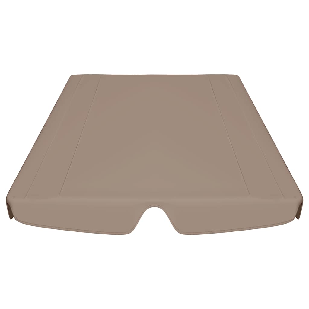 Ersatzdach für Hollywoodschaukel Taupe 188/168x145/110 cm