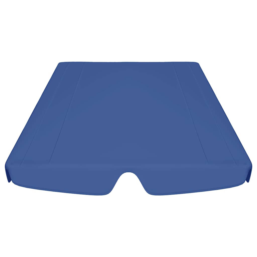 Ersatzdach für Hollywoodschaukel Blau 188/168x145/110 cm