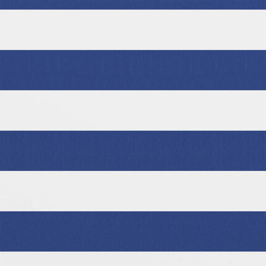 Balkon-Sichtschutz Weiß und Blau 75x400 cm Oxford-Gewebe