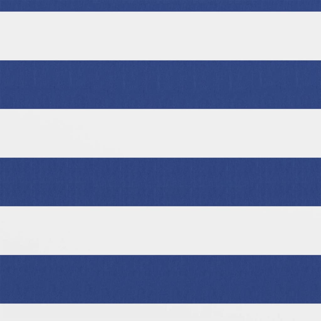 Balkon-Sichtschutz Weiß und Blau 120x400 cm Oxford-Gewebe