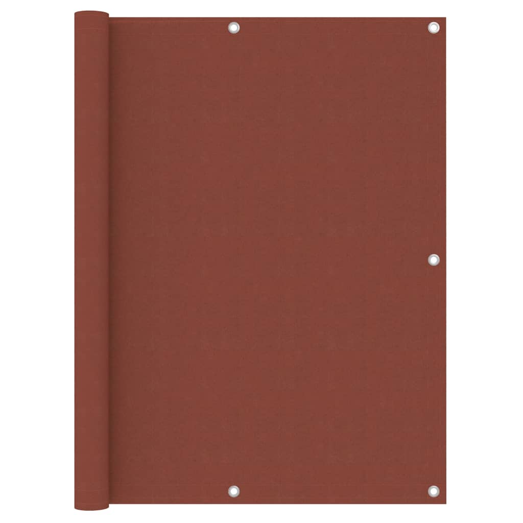 Balkon-Sichtschutz Terrakotta-Rot 120x500 cm Oxford-Gewebe